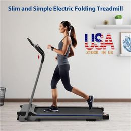 US STOCK Simple Walking Electric Treadmill For Home Use Factory Price High Quality Sports Machine Equipment W21506040