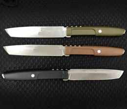 Promotion Survival Straight Knife D2 Stone Wash Blade Full Tang Nylon Plus Glass Fiber Handle With ABS K Sheath