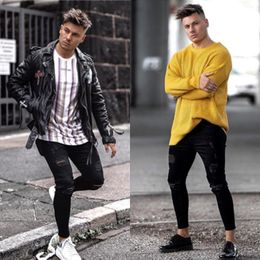 black pencil fit jeans