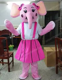 Halloween Blue Elephant Mascot Costume Top quality Cartoon Character Outfit Suit Adults Size Christmas Carnival Birthday Party Outdoor Outfit