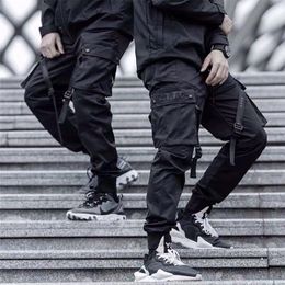 April MOMO Hip Hop Cargo Trousers Sweatpants Streetwear Male Casual Fashion Slim Fit Large Size Autumn Pants Men 201221