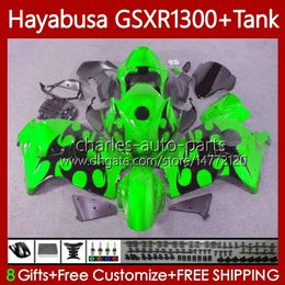 Hayabusa For SUZUKI GSXR 1300CC GSXR-1300 1300 CC 02 03 04 05 06 07 Body Green flames 74No.261 GSX-R1300 GSX R1300 96-07 GSXR1300 96 1996 1997 1998 1999 2000 2001 Fairings
