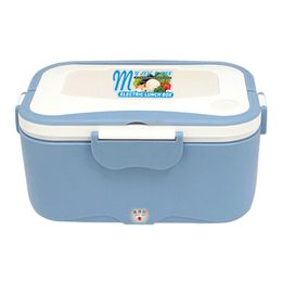 Electric lunch box Stainless steel liner Plug-in heating lunch box 35W Dustproof bacteria Overheating protection Heating food 201015