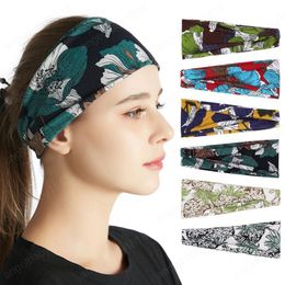 51 Colors Women Gym Sports Flower printed Hairband Elastic Hairlace Bohemia Headress Ins Hair Accessories