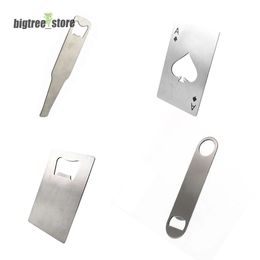 Sublimation Wine Opener Bottle Openers Silver Bar Blade Stainless steel metal strong Pressure wing Corkscrew grape opener Kitchen Dining Bar accesssory