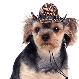 Cowboy Dogs Hats Cool Pet Cats Cosplay Party Cap Grooming Accessories 5Colors 201111