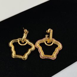 Golded Hoop Earrings Charm Womens Classic Head Designer Pendants Earring Luxury Jewelry V Mens Ear Studs Boucles D'oreilles Ohrring Love Earrings