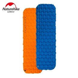 Arrive Inflatable Sleeping Pad With Air Bag Mattress Outdoor Camping Mat Ultralight Tent Camp Moisture-proof 220216