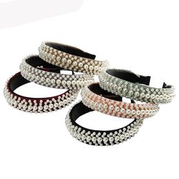 Irregular Artificial Pearl Head Bezel For Female Knitted Comfortable Women Hair Accessory Many Colors Optional Headwear