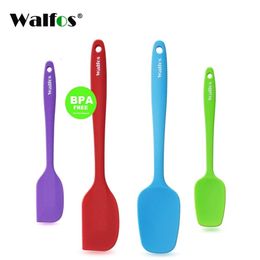 WALFOS set of 4 Heat Resistant Silicone Cooking Tools Non-stick Spatula Spoon Turner Accessories Baking Tools Kitchen Utensils 201223