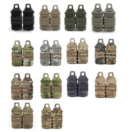 Tactical Airsoft Vest Accessory Box Holster Set Molle Clip Fast Mag Magazine Pouch NO06-101