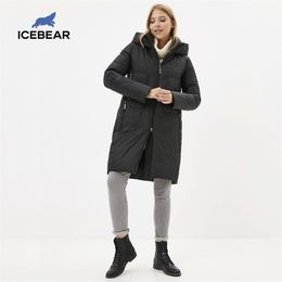 ICEbear new product women's jacket Windproof and warm casual women's cotton-padded jacket Fashionable hooded coat GWD20129D 201017