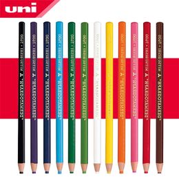 12pcs/lot Uni Grease/Wax Pencil 12 Colors 7600 Hand Tearing Paper Industrial Crayons For Writing Marks 201214