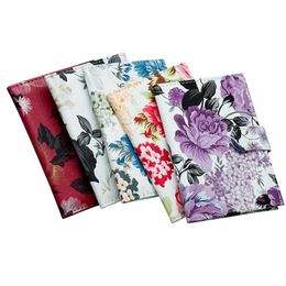Flower Printing Elegant Ladies Passport Cover Bag Card Sleeve Passport Tickets Organiser