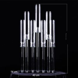 For Led candle)wedding Centrepiece Crystal acrylic Table top Flower Stand aisle decor