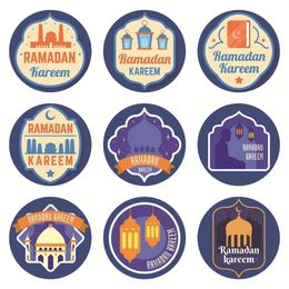 Festival Party Favors Ramadan Kareem Stickers Eid Mubarak Gift Tag Stickers 10 sheets/set