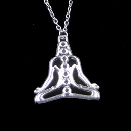 Fashion 38*34mm yoga zazen buddha Pendant Necklace Link Chain For Female Choker Necklace Creative Jewellery party Gift