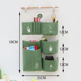 Storage Bags Cute Cartoon Style Hanging Bag Bedroom Decor Pocket Sundries Finishing 1PC Home Small Things Packet