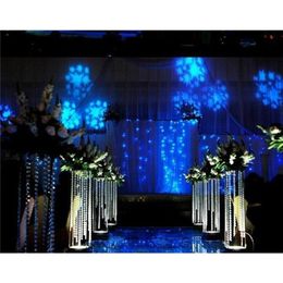 Free Shipping ( 10 Meters ) 33FT /lot 14mm Clear Acrylic Crystal Beaded Garlands Chandelier Hanging For Wedding Party Decoration 201130