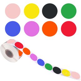 500pcs 1inch Colourful Paper DIY Round Adhesive Stickers Labels For Baking Package Handmade Stationery Gift Bag