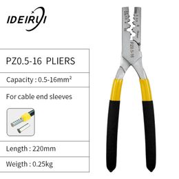 pz0.5-16 germany style small crimping pliers for Cable End Sleeves Special tube terminals clamp hand tools Y200321