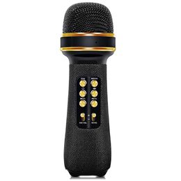 Wireless Bluetooth Karaoke Microphone, 7-in-1 Portable Handheld Karaoke Microphone Mic Speaker Home Party for All Smartphones