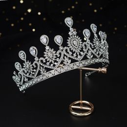 KMVEXO Wedding Crown Bridal Headpiece Rhinestone Crystal Peacock Diadem Queen Crown Princess Tiaras Party Evening Hair Jewelry J0113