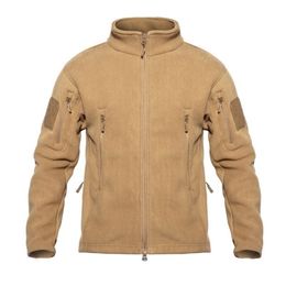 TAD Winter Warm Fleece Tactical Jackets Men Military Windproof Thicken Multi-pocket Jackets Casual Hoodie Coat Clothing 201124