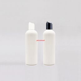 20pcs 300ml empty white plastic shampoo bottles with disc lid,empty essential oils cosmetic packaging shower gelgood package