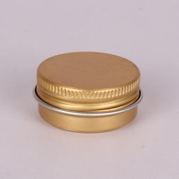 15ml Gold Aluminum Containers Jars Small Cosmetic Tool Storage Wax Metal Box Cans Balm Derocation Crafts Bottles