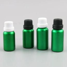 Glass Essential oil bottle green pearl Serum Liquid perfume Travel bottles Vials Containers 1/2 oz 15 20 ml 12PCS