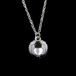 Fashion 15*12mm Angel Wings Pendant Necklace Link Chain For Female Choker Necklace Creative Jewellery party Gift