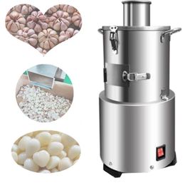 2021Electric Garlic Peeling Machine Commercial Fully Automatic Stainless Steel Dry Type Garlic Peeler Peeling Machine 110V/220V 180W