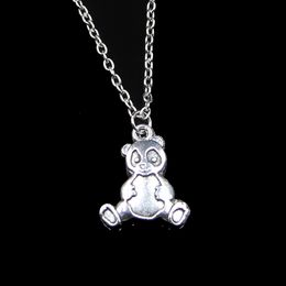 Fashion 23*18mm Panda Bear Pendant Necklace Link Chain For Female Choker Necklace Creative Jewelry party Gift