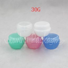 30G Plastic Cream Jar , 30CC Small Nail Art Cans Empty Cosmetic Container Makeup Sub-bottling ( 50 PC/Lot )