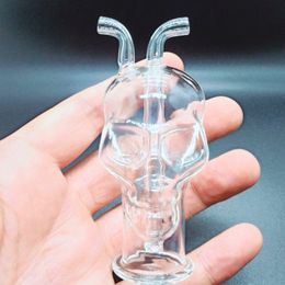 oil vap NZ - glass skull pot high borosilicate hookah products Smoke Pipe Bong Oil Rigs Dab Rig Dry Herb Vap bongs Smoking Accessories ash catcher nectar collector