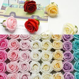 Valentines Day Soap Flower Four-tier Rose Soap Flower Valentines Day Gifts Wedding Decoration Flower Gift Boxes w-00633