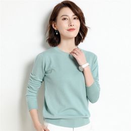 Ladies Knitted Sweater Women Pullovers Knit Jumper Spring Autumn Basic Women Sweaters Pullover Soft Slim Fit Top Knitwear Female 201023