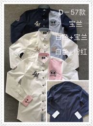 2020 marca verano Martina bordado Camisa de polo de los hombres de manga larga de los hombres ocasionales camisas de Aduanas Fit Polo hombre Polos de algodón