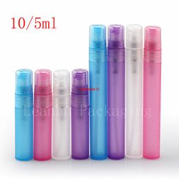 5ml , 10ml Coloured Mini empty pen perfume bottle, sample makeup setting spray perfumes container ,portable perfumesshipping