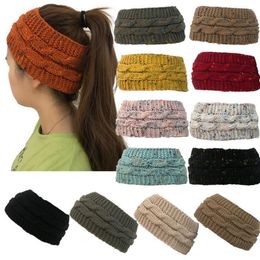 Knitted Headband 14 Colours Colourful Confetti Winter Warm Cable Knit Earflaps Cap Hair Band Twist Headbands Headwear