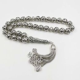 Big Tasbih special gift RAMADAN arab fashion bracelet Misbaha high quality islamic New Metal tassels Muslim jewelry rosary Y200730