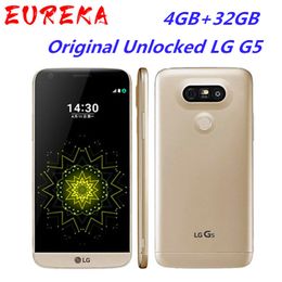 Original Unlocked LG G5 Quad Core Mobile Phones 4GB RAM 32GB ROM Display 5.3" QHD IPS 16MP Fingerprint FDD LTE Smartphone