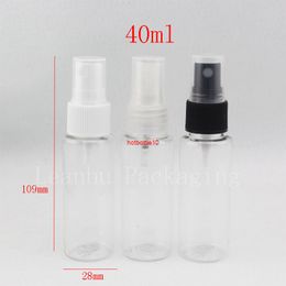 40ml Transparent Spray Plastic Bottle Liquid Cosmetic Packaging , Nozzle pump Sprayer For Perfumes PET Mist Sprayershipping