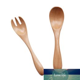 Coffee Home Gadget Cute Kids Wooden Eco-friendly Set Spoon Picnic Portable Forks Lightweight Camping Soup Durable Non-stick