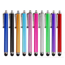 Universal Capacitive Pen Colorful Metal Touch Screen Stylus Pens for Samsung Cell Phone Tablet PC 10 Colors