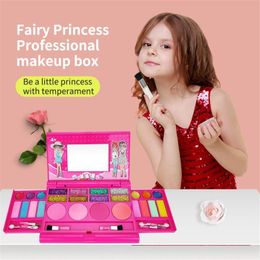 New Kids Storage Makeup Set Toys Pretend Play Cosmetic Children's Girls Brain-Training Cosmetics Educational Toys Birthday Gifts LJ201009