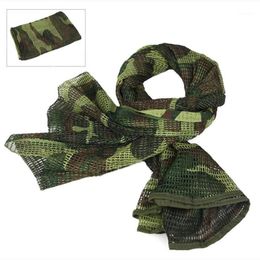 Cycling Caps & Masks Outdoor Military Camouflage Tactical Mesh Scarf Sniper Face Veil Cotton Scarves Hunting Multi Purpose Hiking