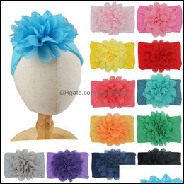 Hair Accessories Baby, Kids & Maternity Baby Children Girls Elastic Nylon Chiffon Flower Headbands Infant Hairbands Head Wrap Toddler Newbor