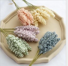 Tassel flower small fresh with grass artificial Decorative flowers Garden home decoration wedding photography arrangement Wreaths